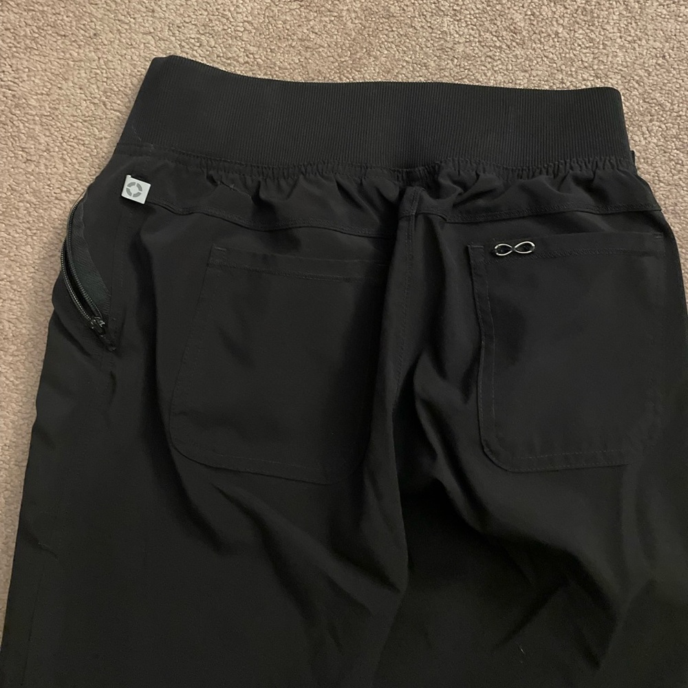Black jogger scub pants